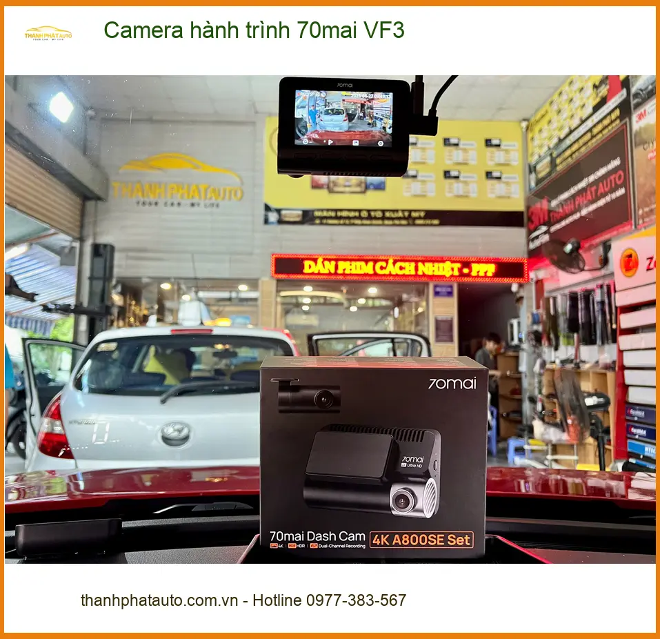 Anh Duy lắp Camera hành trình 70mai VF3 tại Quận Phú Nhuận để an tâm trên mọi nẻo đường