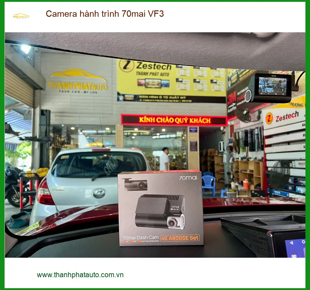 Anh Đạt gắn Camera hành trình 70mai VF3 cho Mazda 3 tại Tân Bình.