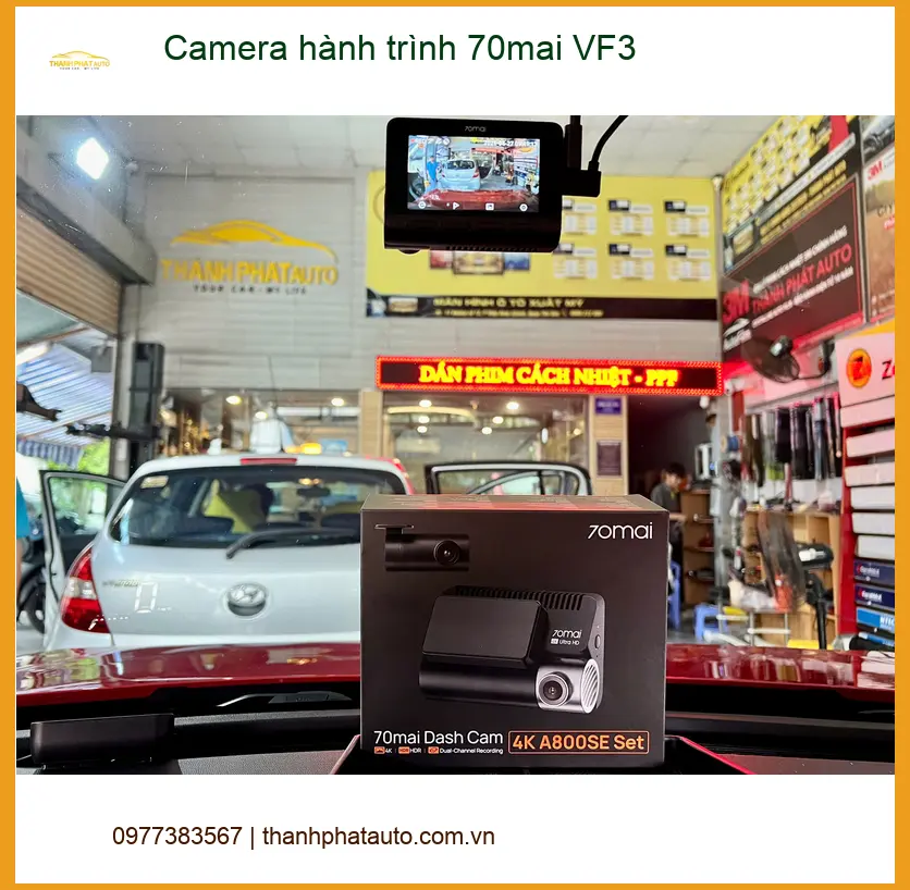 Chị Hà lắp Camera hành trình 70mai VF3 tại Quận Gò Vấp để ghi lại hành trình rõ nét ảnh thực tế 2