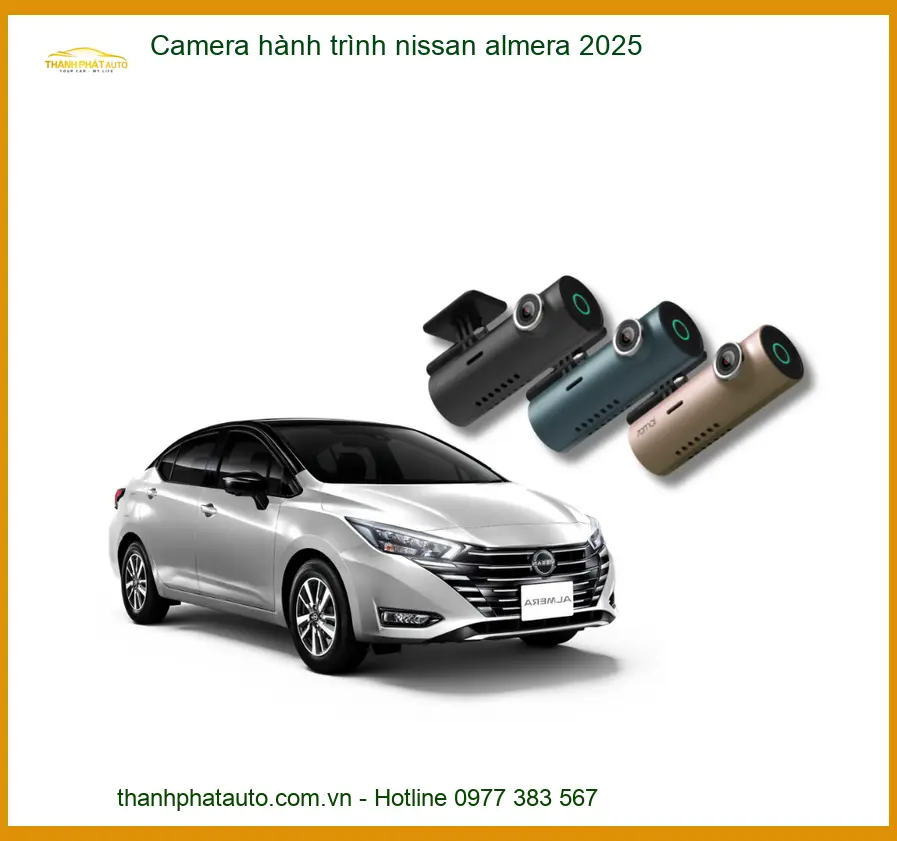 Camera hành trình Nissan Almera - Địa Chỉ Lắp Đặt Uy Tín TPHCM