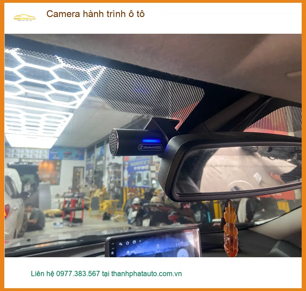 Chị Yến lắp Camera hành trình ô tô Hyundai Accent tại Hóc Môn an tâm lái xe ảnh thực tế 4