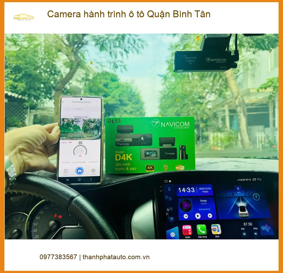 Trung Tâm Lắp Camera Hành Trình Ô Tô Quận Bình Tân - Gắn Nhanh Trong Ngày