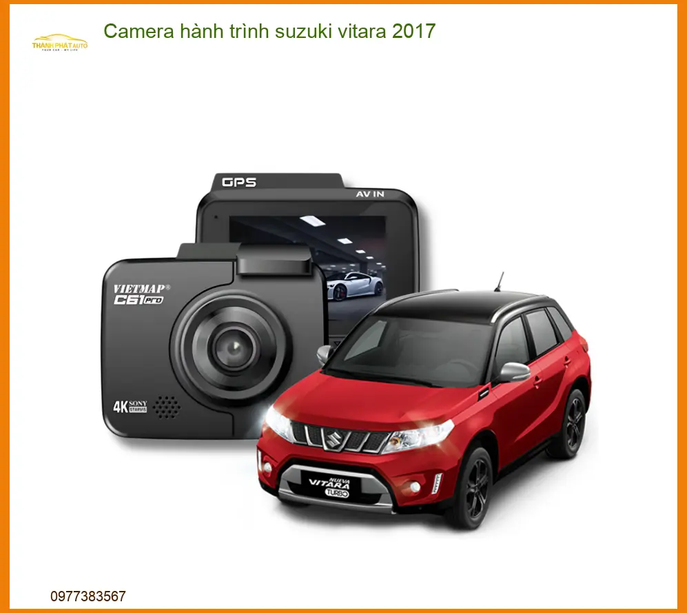 Camera hành trình Suzuki Vitara 2017 - Địa Chỉ Lắp Đặt Chính Hãng TPHCM