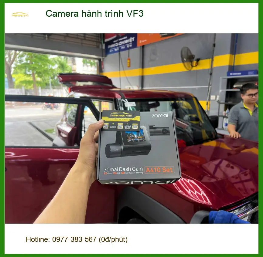 Chị Diễm lắp Camera hành trình VinFast VF3 tại Quận Tân Bình để an tâm di chuyển ảnh thực tế 5