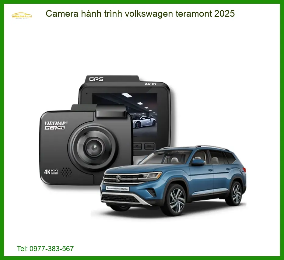 Camera hành trình Volkswagen Teramont - Trung Tâm Lắp Đặt Uy Tín TPHCM