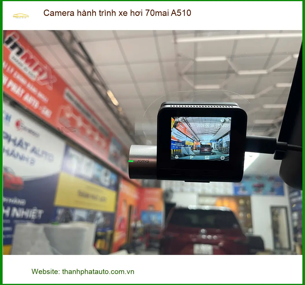 Anh Quang lắp Camera hành trình 70mai A510 cho Toyota Vios tại Quận Nhà Bè ảnh thực tế 3