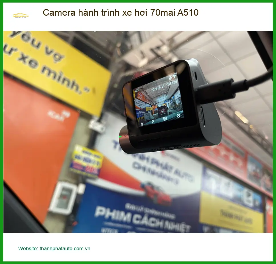 Anh Quang lắp Camera hành trình 70mai A510 cho Toyota Vios tại Quận Nhà Bè ảnh thực tế 4