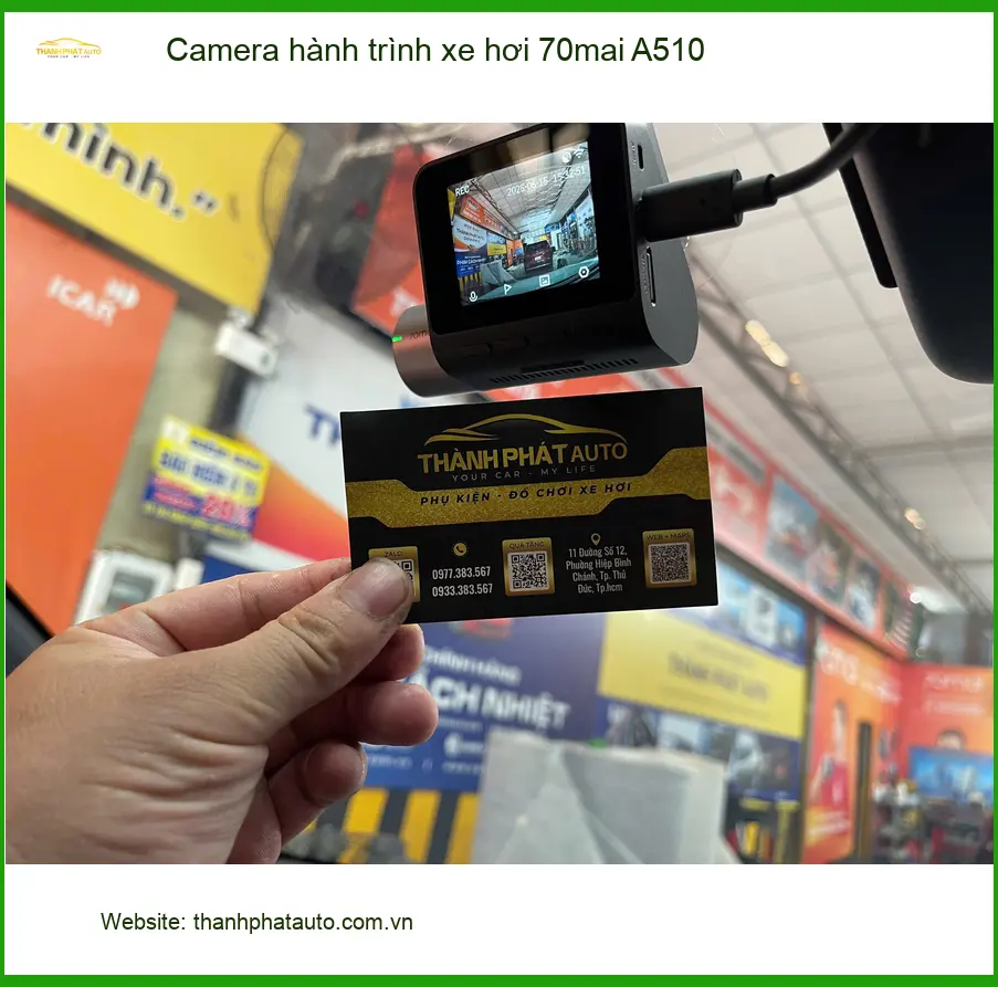 Anh Tấn lắp Camera 70mai A510 cho Outlander tại Quận 10 ghi lại mọi khoảnh khắc