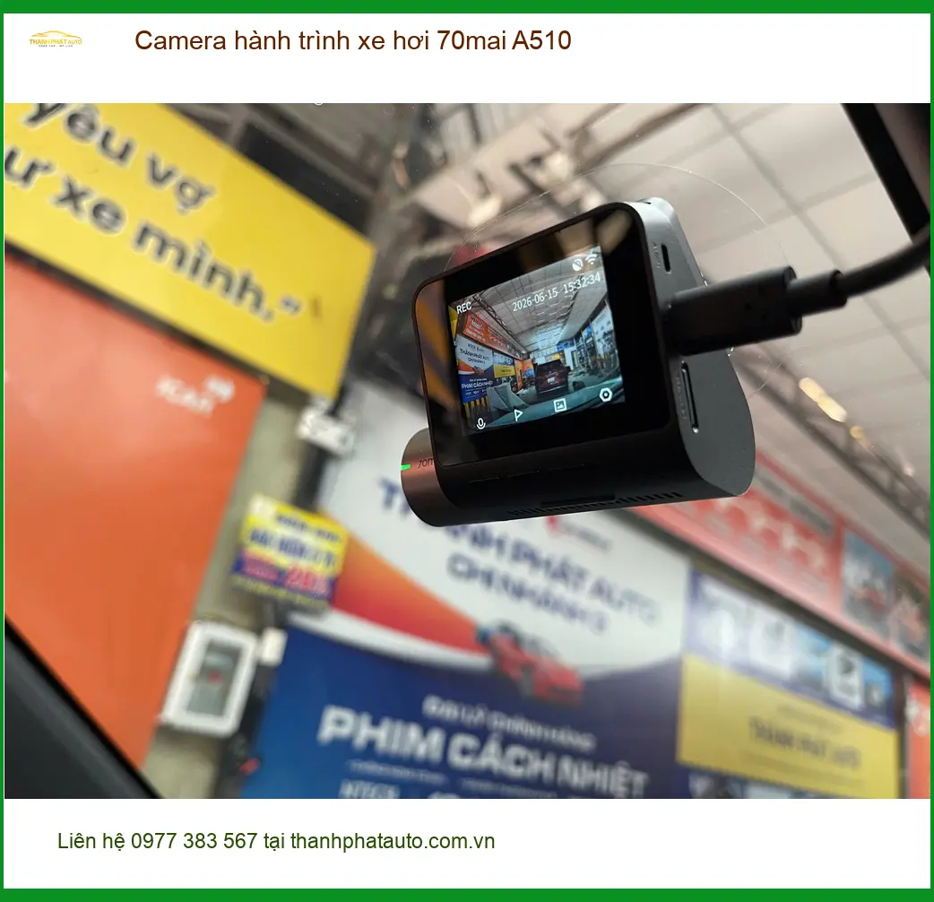 Anh Tấn lắp Camera 70mai A510 cho Outlander tại Quận 10 ghi lại mọi khoảnh khắc ảnh thực tế 3