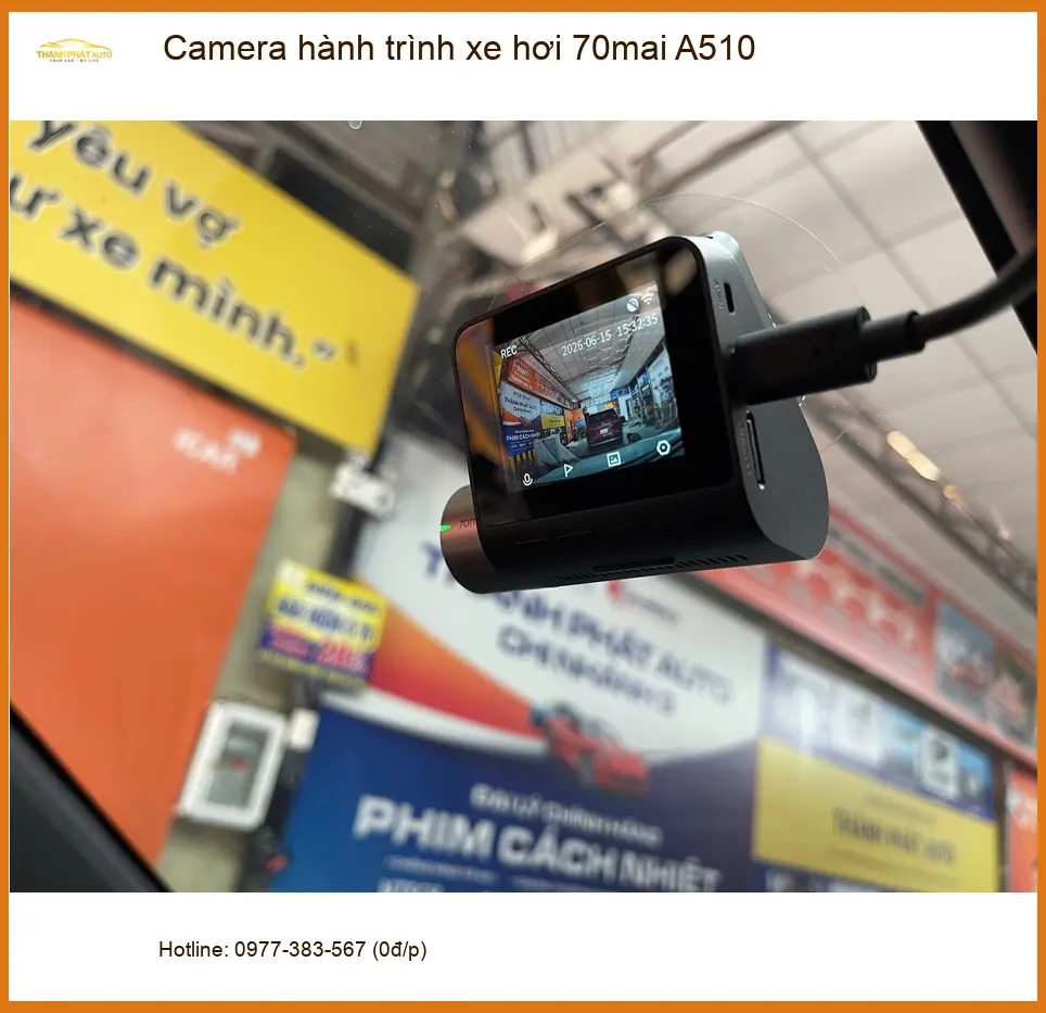 Anh Vĩnh lắp Camera hành trình 70mai A510 cho Mazda CX5 tại Quận Phú Nhuận ảnh thực tế 2