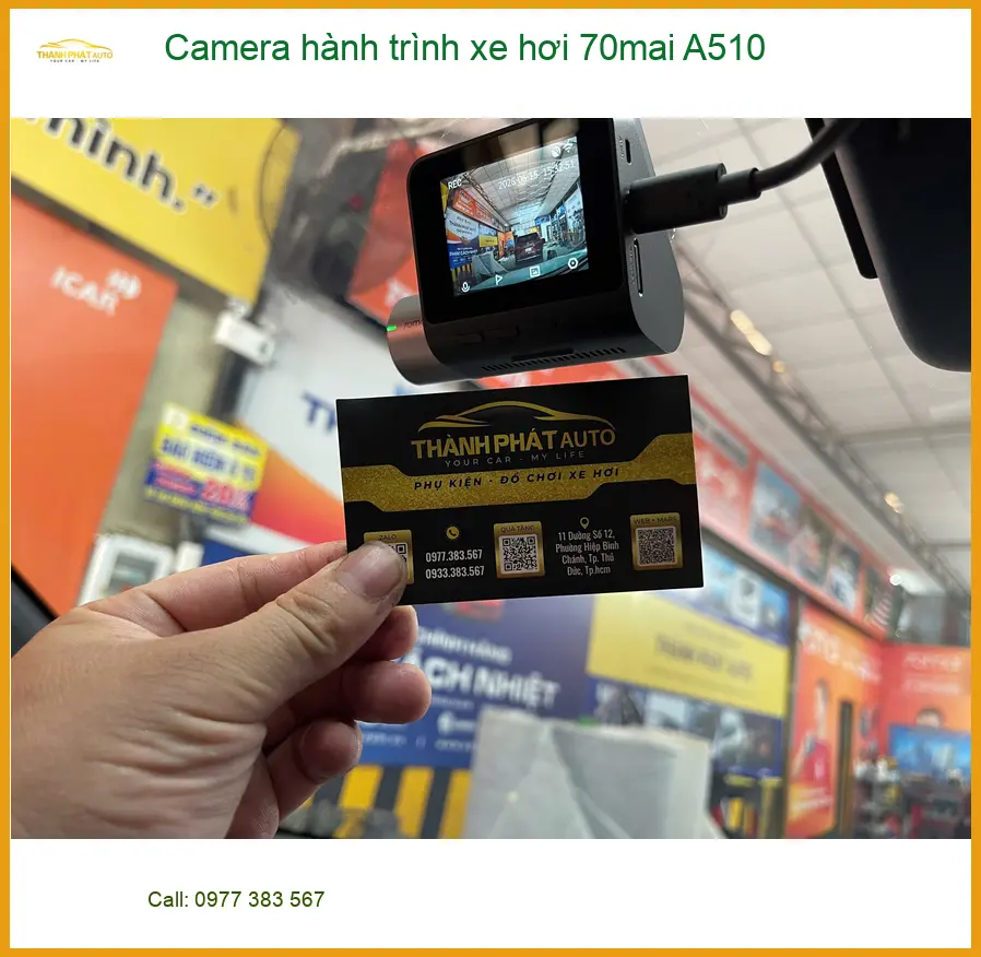 Anh Vĩnh lắp Camera hành trình 70mai A510 cho Mazda CX5 tại Quận Phú Nhuận ảnh thực tế 4