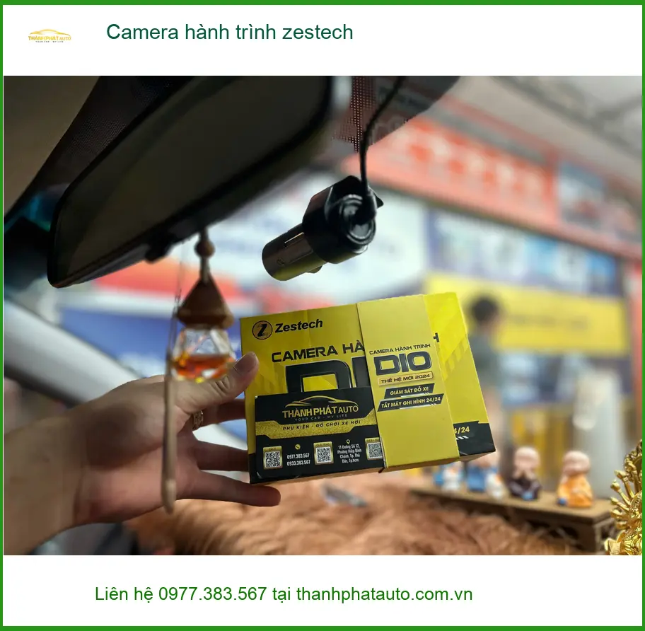 Anh Nhật lắp camera hành trình Zestech cho Hyundai Accent tại Quận 12 ảnh thực tế 4