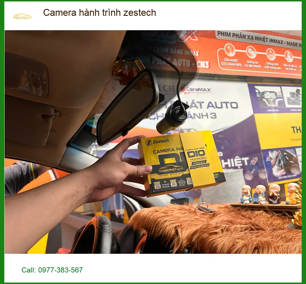 Địa chỉ lắp Camera hành trình Zestech chính hãng ở Quận 8 ảnh thực tế 2