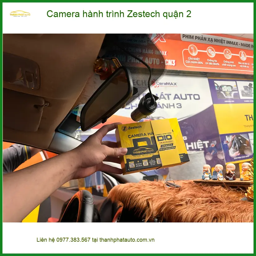 Địa Chỉ Lắp Camera Hành Trình Ô Tô hành trình Zestech quận 2 - Lắp Đặt Uy Tín TPHCM ảnh thực tế 2