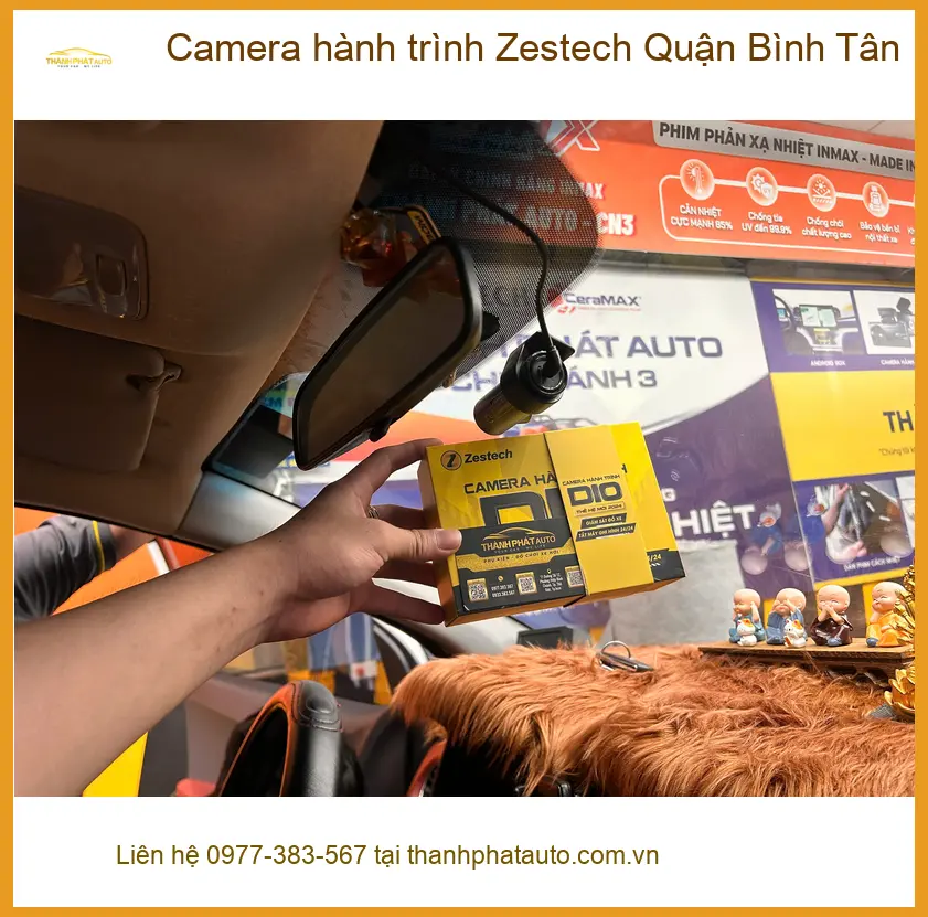 Địa Chỉ Lắp Camera Hành Trình Ô Tô Zestech Quận Bình Tân - Giá Tốt TPHCM ảnh thực tế 2