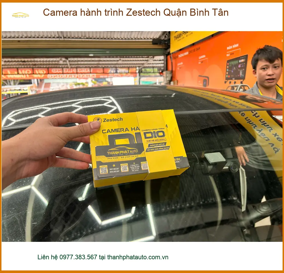 Địa Chỉ Lắp Camera Hành Trình Ô Tô Zestech Quận Bình Tân - Giá Tốt TPHCM ảnh thực tế 3
