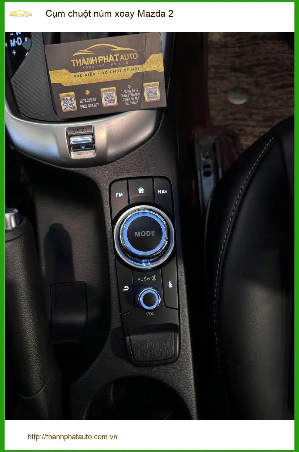 Anh Minh Triết lắp Cụm Chuột Núm Xoay Mazda 2 tại Quận Thủ Đức