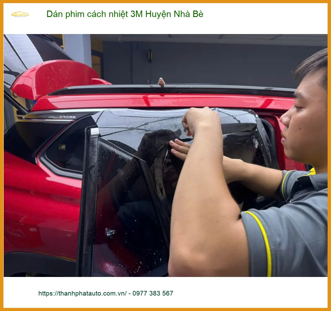 Trung Tâm Dán Phim Cách Nhiệt 3M Ô Tô Tại Huyện Nhà Bè - Giá Tốt TPHCM ảnh thực tế 3