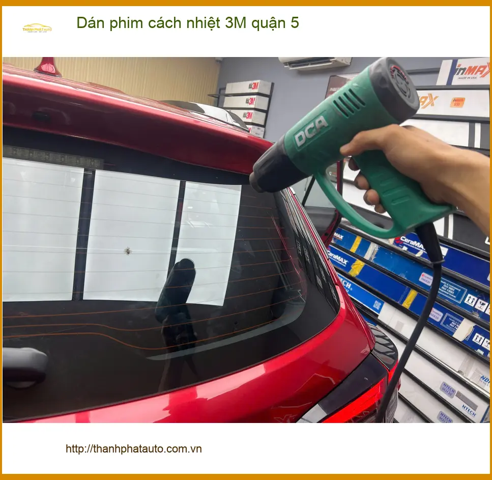 Trung Tâm Dán Phim Cách Nhiệt Ô Tô phim cách nhiệt 3M quận 5 - Thi Công Chuyên Nghiệp ảnh thực tế 2