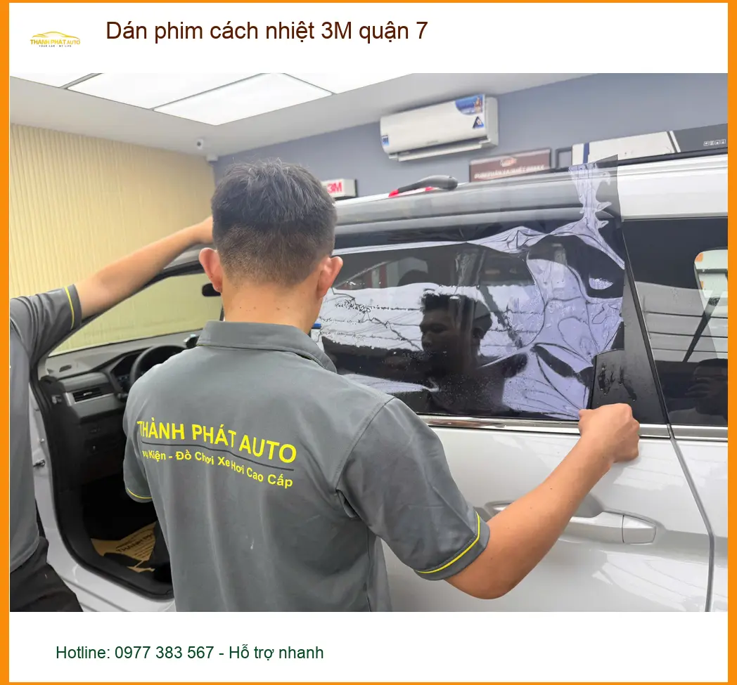 Địa Chỉ Dán Phim Cách Nhiệt Ô Tô phim cách nhiệt 3M quận 7 - Giá Tốt TPHCM ảnh thực tế 2