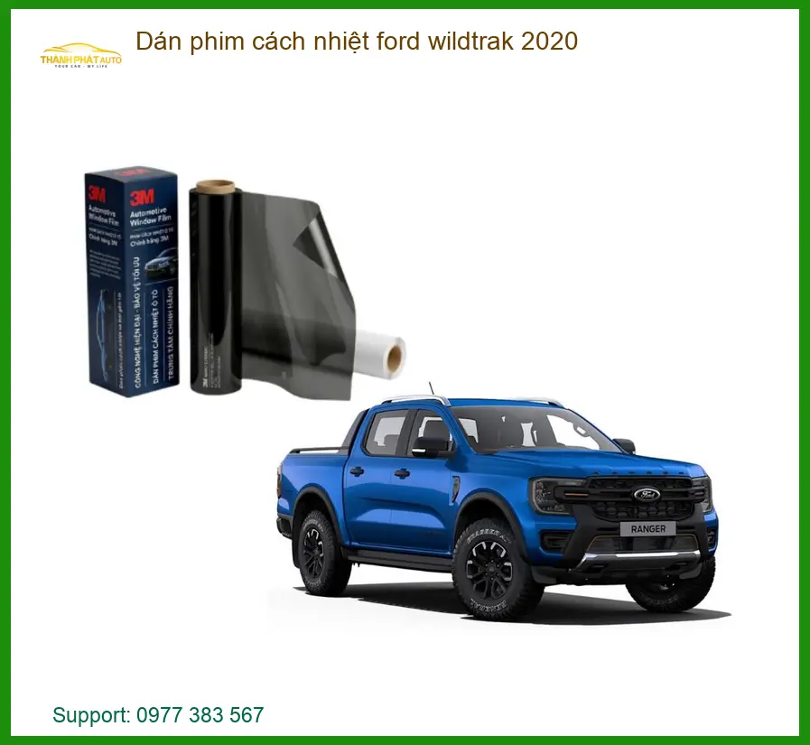 Dán Phim Cách Nhiệt Ford Wildtrak 2020 - Địa Chỉ Lắp Đặt Uy Tín TPHCM