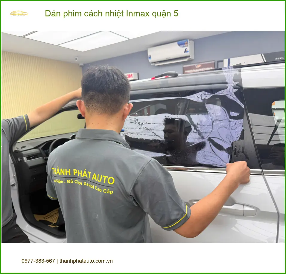 Nơi Dán Phim Cách Nhiệt Ô Tô phim cách nhiệt Inmax quận 5 - Giá Tốt TPHCM ảnh thực tế 2