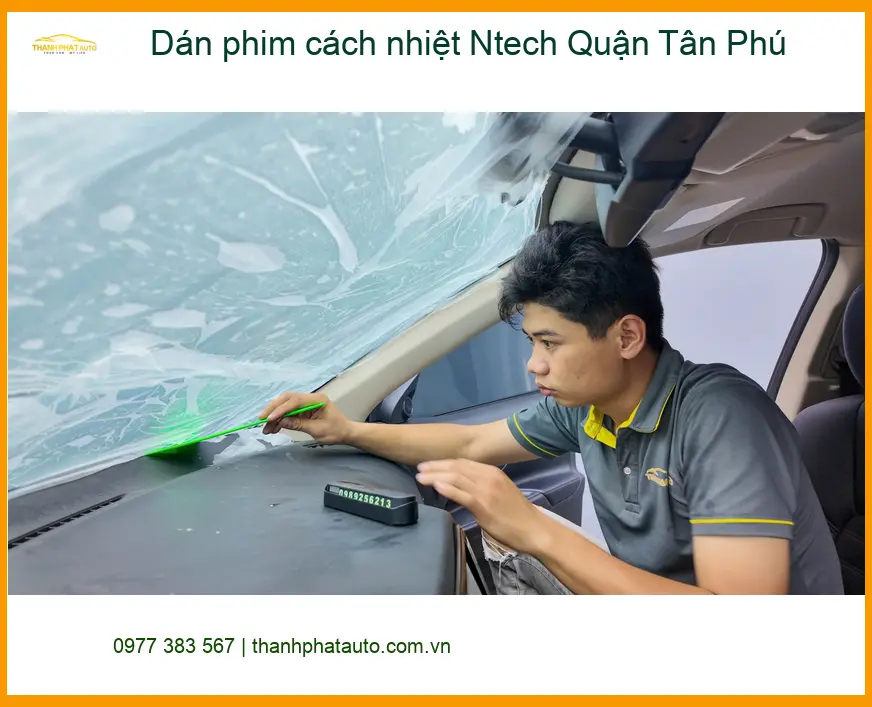 Trung Tâm Dán Phim Cách Nhiệt Ntech Ô Tô Quận Tân Phú - Lắp Đặt Uy Tín TPHCM ảnh thực tế 3