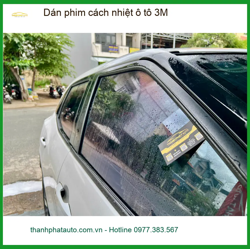Cô Giang Hyundai Accent Dán phim cách nhiệt ô tô 3M Quận Thủ Đức để chống nóng mùa hè ảnh thực tế 3