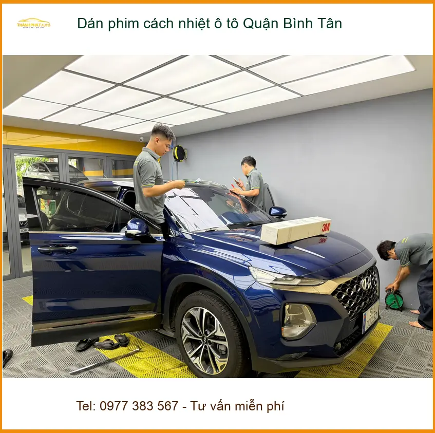 Trung Tâm Dán Phim Cách Nhiệt Ô Tô Tại Quận Bình Tân - Lắp Đặt Uy Tín TPHCM ảnh thực tế 2