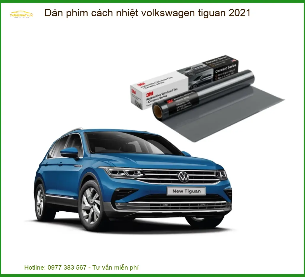 Dán Phim Cách Nhiệt Volkswagen Tiguan 2021 - Địa Chỉ Lắp Đặt Chính Hãng TPHCM