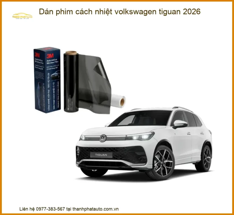Dán Phim Cách Nhiệt Volkswagen Tiguan - Trung Tâm Lắp Đặt Uy Tín TPHCM