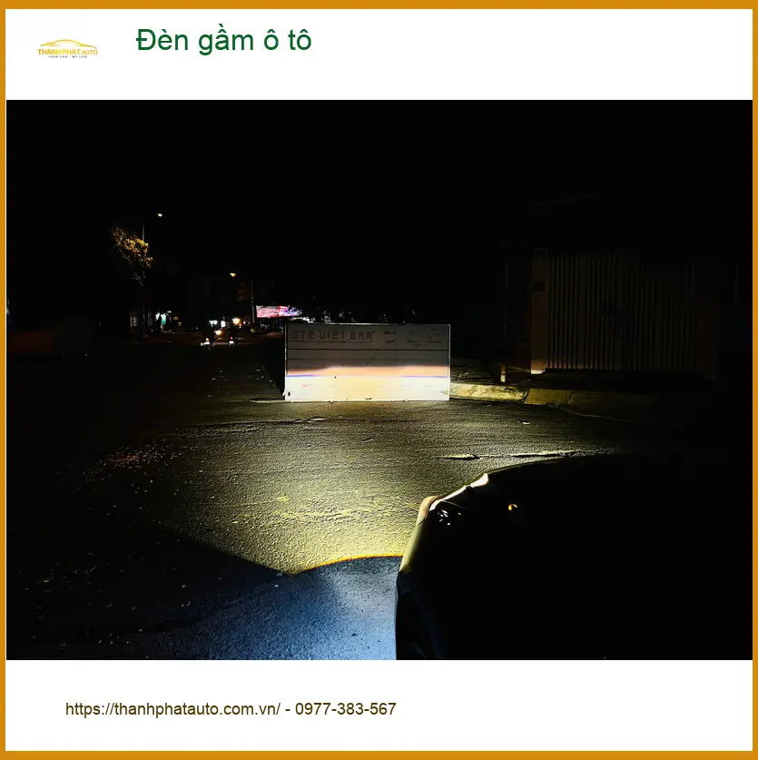 Anh Quang độ đèn gầm ô tô Hyundai SantaFe tại Quận 2 vì đèn zin quá yếu khi trời mưa ảnh thực tế 5
