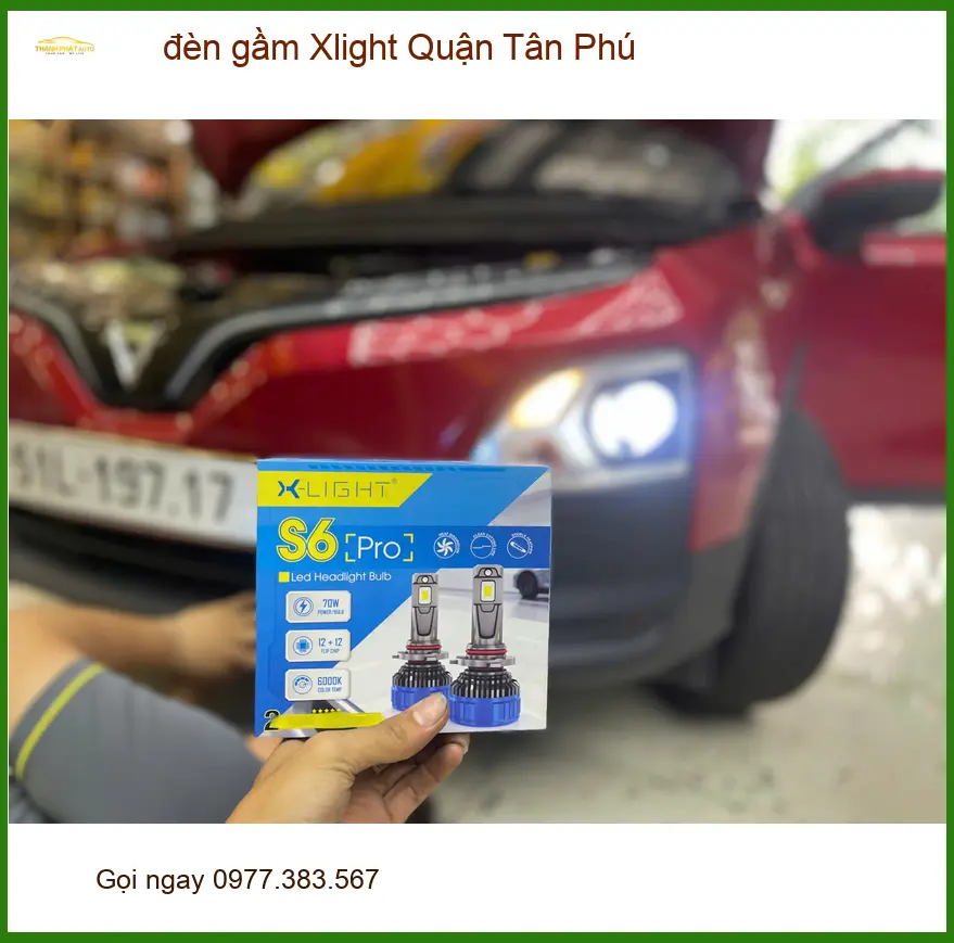 Trung Tâm Độ Đèn Ô Tô đèn gầm Xlight Quận Tân Phú - Nâng Cấp Chính Hãng ảnh thực tế 3