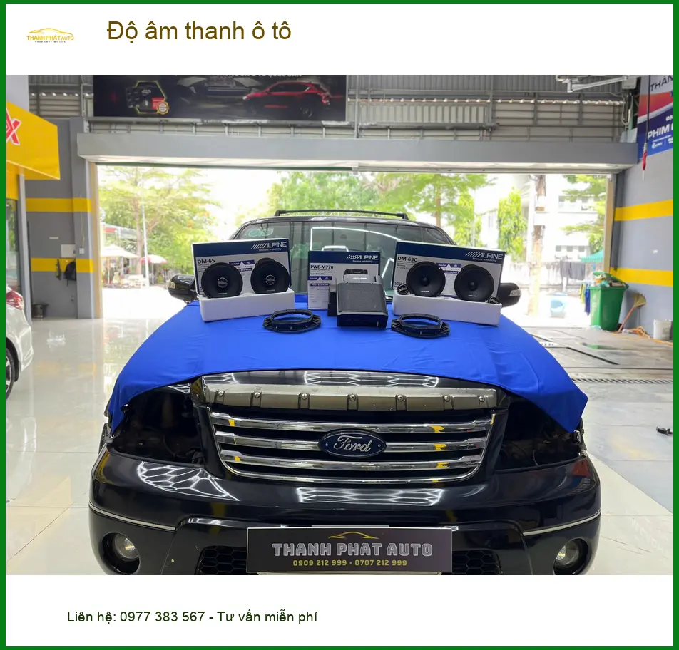 Chị Minh độ âm thanh ô tô Ford Everest tại Hóc Môn để trải nghiệm âm nhạc đỉnh cao ảnh thực tế 4