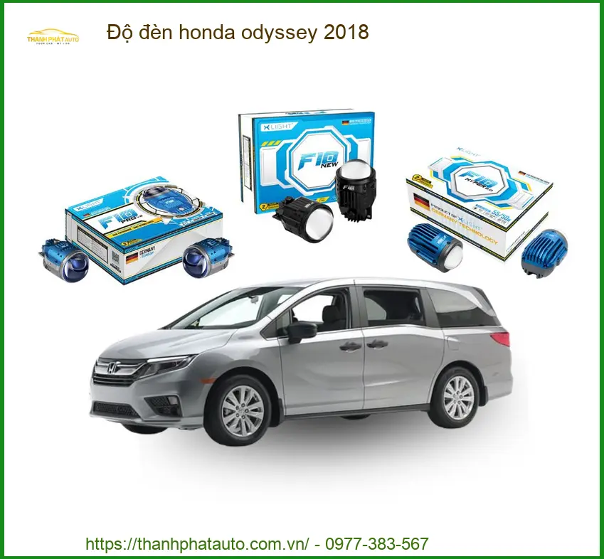 Độ Đèn Bi LED Honda Odyssey 2018 - Trung Tâm Lắp Đặt Chính Hãng TPHCM