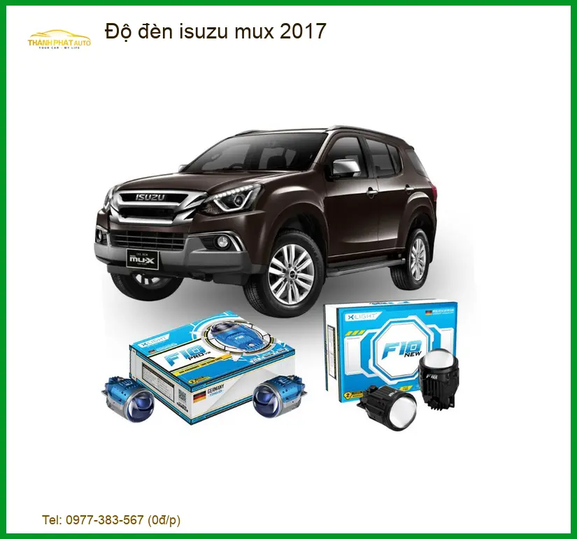 Độ đèn isuzu mux 2017