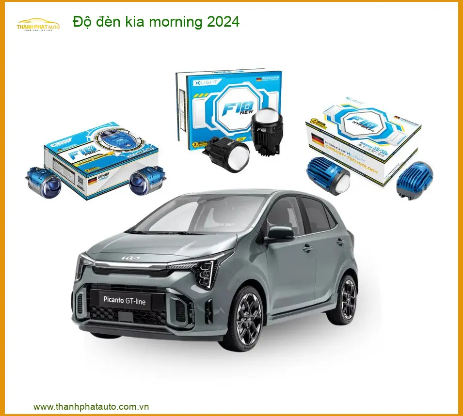 Độ đèn tăng sáng Bi LED Kia Morning 2024 - Địa Chỉ Lắp Đặt Uy Tín TPHCM