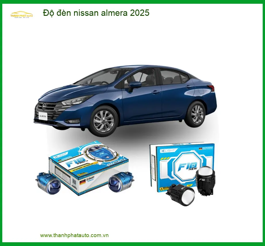 Độ đèn Nissan Almera 2025 - Trung Tâm Lắp Đặt Độ Đèn Ô Tô Uy Tín TPHCM