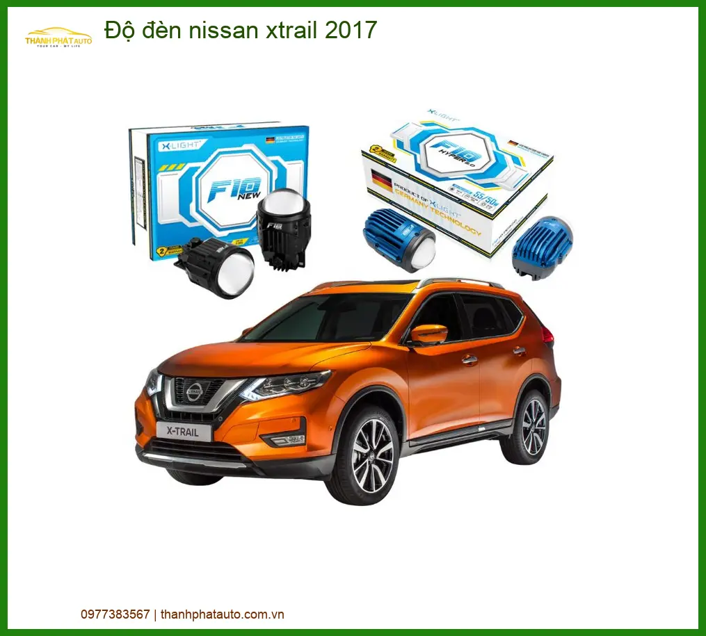 Độ đèn nissan xtrail 2017