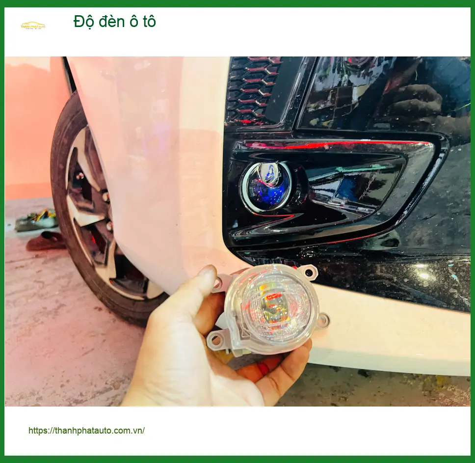 Anh Tùng độ đèn ô tô cho Hyundai Accent tại Cần Giờ vì thường xuyên đi đường vắng ảnh thực tế 4