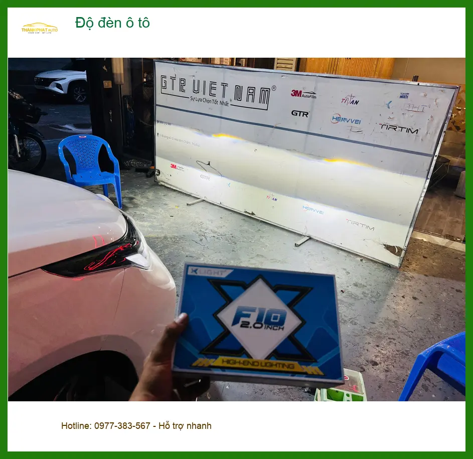 Anh Kiên độ đèn ô tô cho Honda CRV tại Bình Chánh vì đèn zin tối