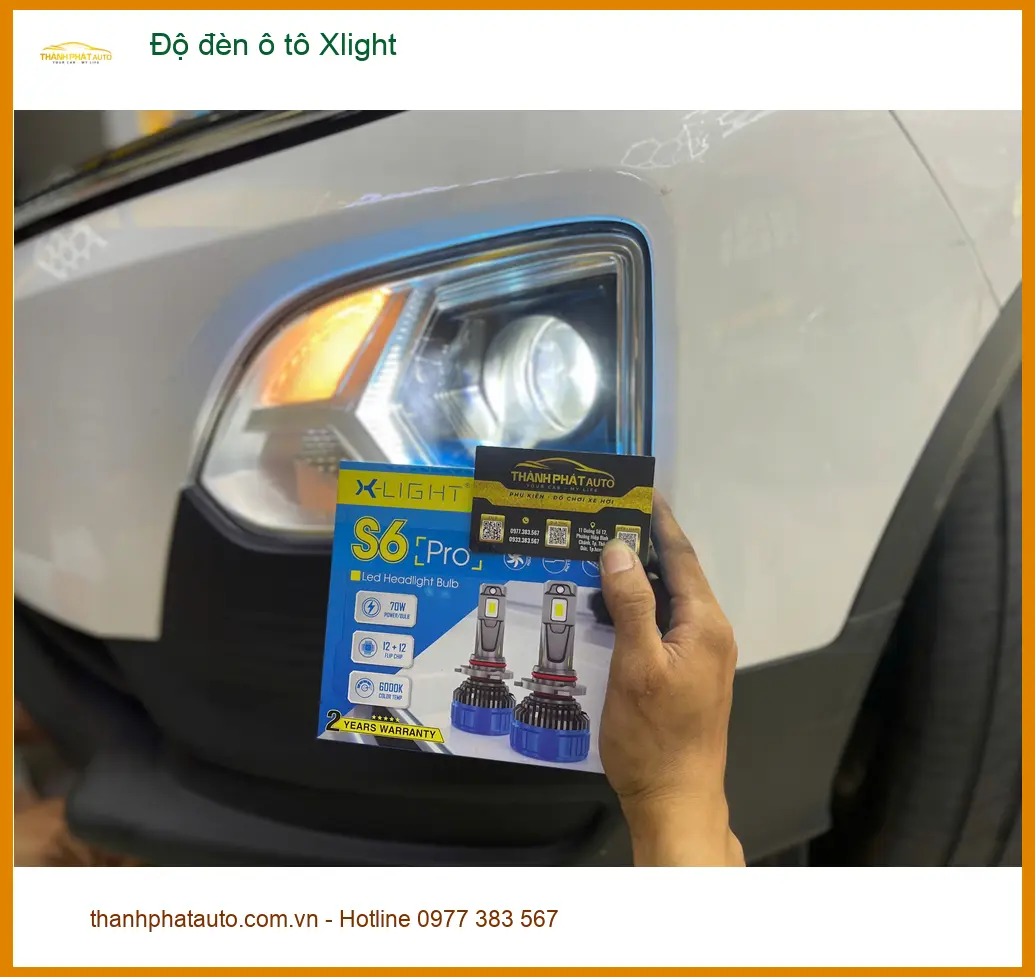 Anh Đức Anh độ đèn ô tô Xlight cho Hyundai Santa Fe tại Quận 2 ảnh thực tế 2