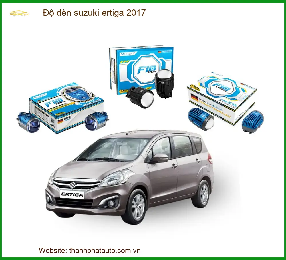 Nâng Cấp Ánh Sáng Bi LED Suzuki Ertiga 2017 - Địa Chỉ Lắp Đặt Uy Tín TPHCM