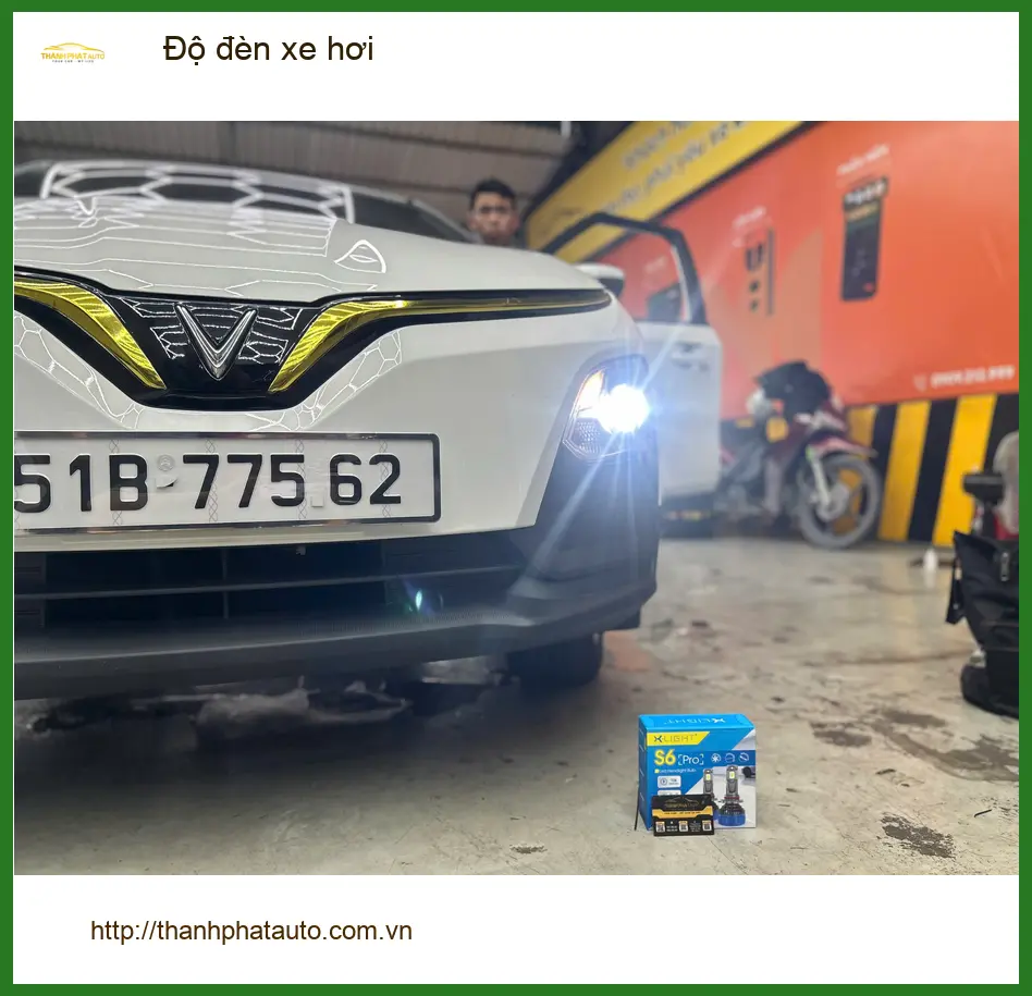 Anh Quang độ đèn xe hơi Mazda 3 tại Quận 3 vì đèn zin quá tối ảnh thực tế 3