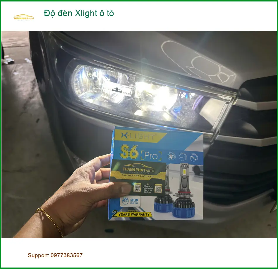 Anh Quang độ đèn Xlight ô tô Hyundai Accent Quận Tân Phú vì đèn zin kém sáng