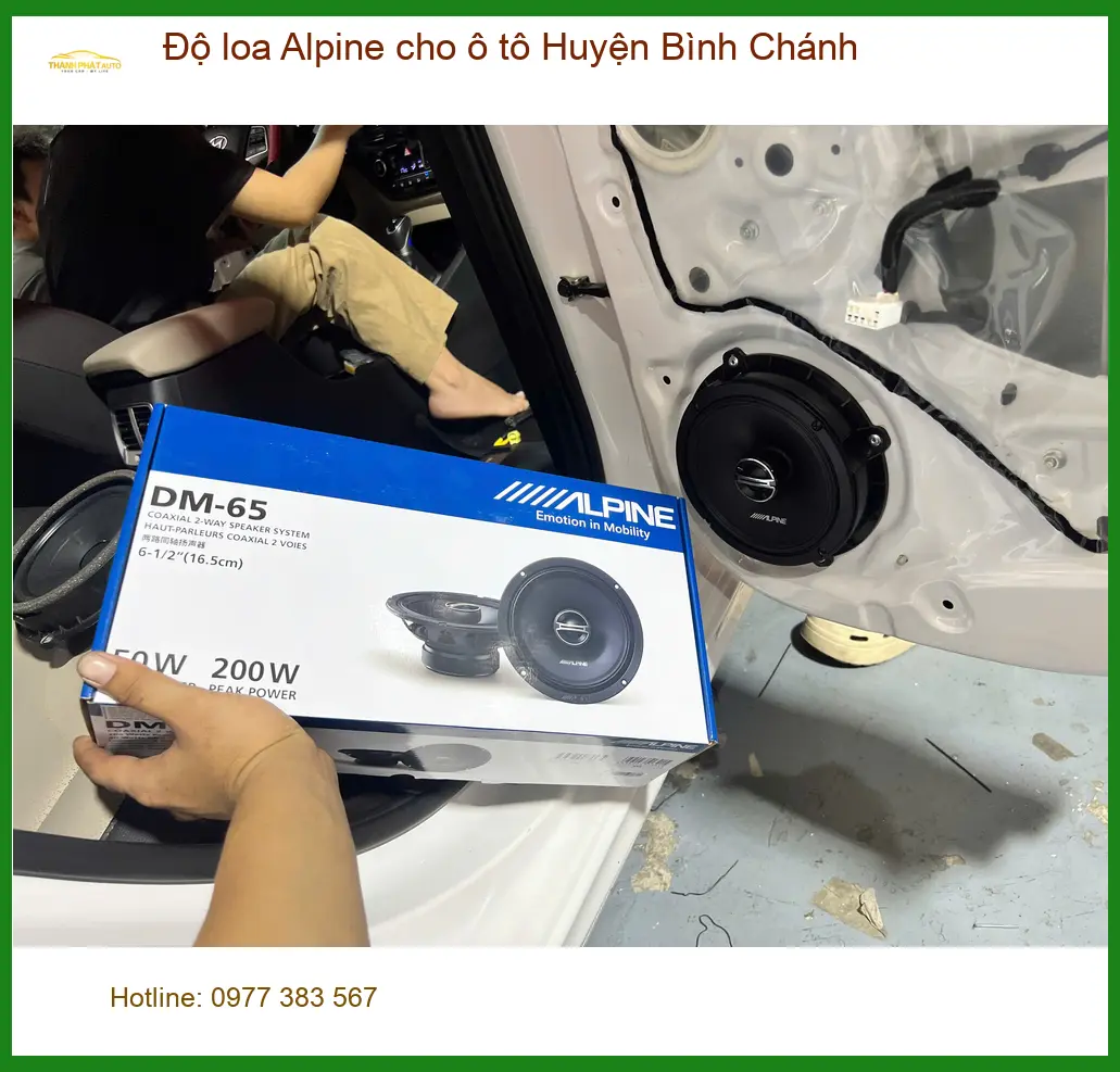 Cửa Hàng Độ Loa Ô Tô loa Alpine cho ô tô Huyện Bình Chánh - Lắp Đặt Giá Tốt ảnh thực tế 3