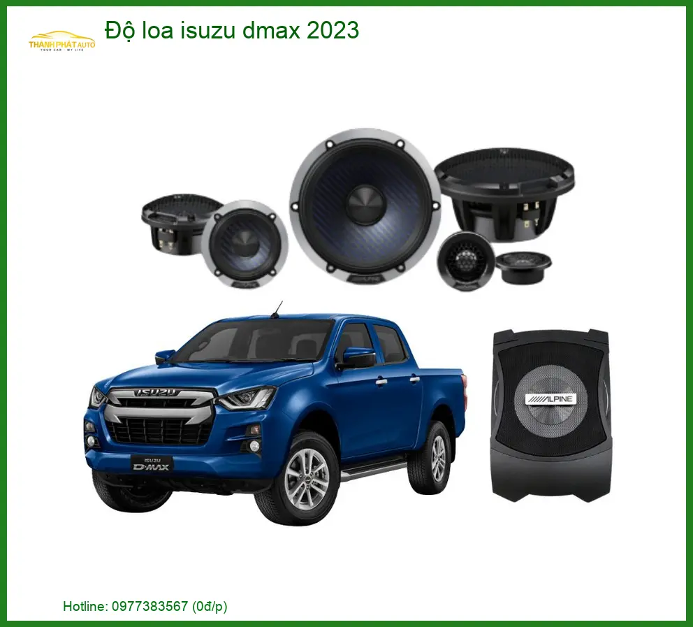 Nâng Cấp Loa Isuzu Dmax 2023 - Trung Tâm Độ Loa Chính Hãng TPHCM