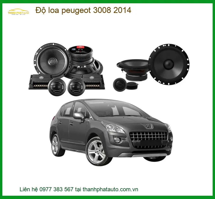 Độ Loa Ô Tô Peugeot 3008 2014 - Trung Tâm Độ Loa Chính Hãng TPHCM
