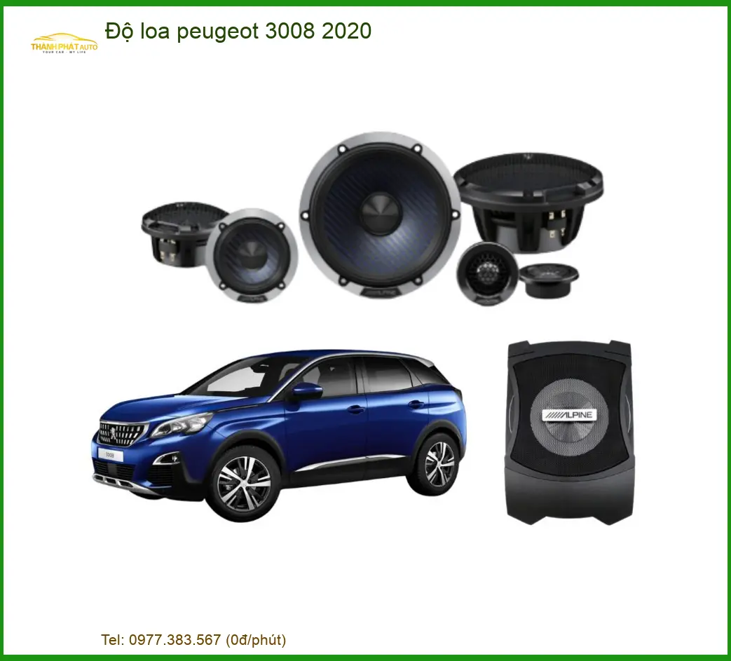 Độ Loa Peugeot 3008 2020 - Trung Tâm Nâng Cấp Âm Thanh Xe Hơi Uy Tín TPHCM