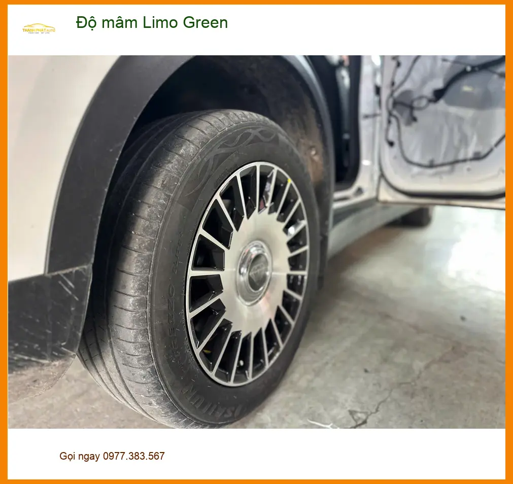 Anh Tấn độ mâm Limo Green cho Hyundai Accent tại Quận 8 để xe nổi bật hơn